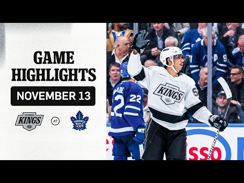 HIGHLIGHTS: LA Kings at Toronto Maple Leafs | 11.13.25 NHL Regular Season