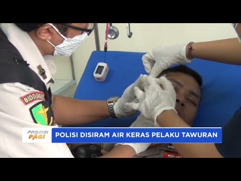 POLISI DISIRAM AIR KERAS PELAKU TAWURAN