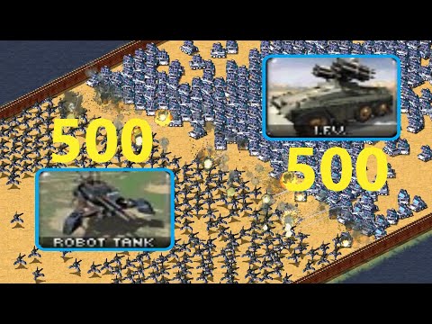 Robot Tanks vs IFV's - Same Cost - Red Alert 2