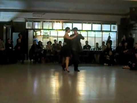  Fausto Carpino  and  Veronica Toumanova  are  dancing  to  a  tango