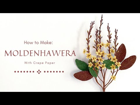 DIY AN ELEGANT PAPER FOLIAGE - MOLDENHAWERA FOR HOME DECORATION | Step to Step tutorial