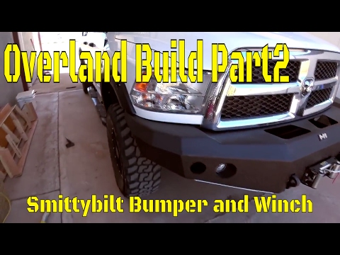 Overland Camping Vehicle Build! Part 2: Smittybilt Bumper and Winch