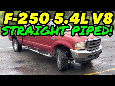 2002 Ford F-250 5.4L TRITON EXHAUST w/ STRAIGHT PIPES!