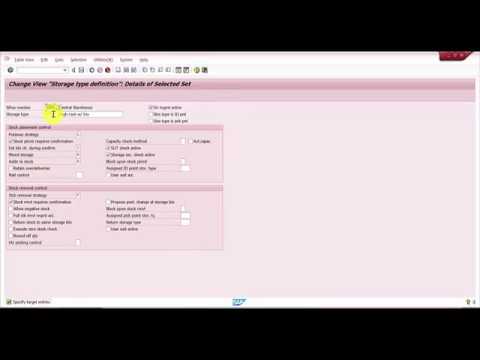 How to Create a Storage Type in SAP
