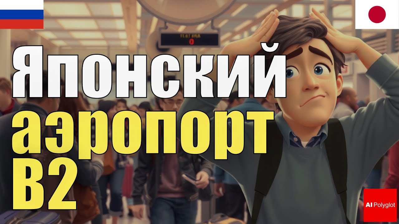 Японский аэропорт B2 | Практика аудирования | c хираганой | словарь