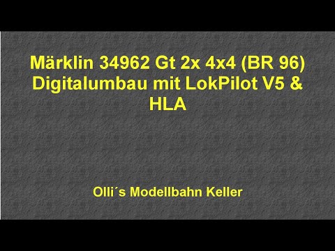 Märklin 34962 Gt 2x 4/4 (BR 96) Digital conversion with Märklin HLA and LokPilot V5