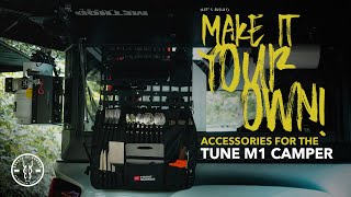 Accessory Guide for your TUNE M1 Camper!