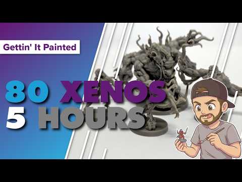 80+ Miniatures Painted in 5 Hours | Zombicide Invader Xenos | Speed Painting Miniatures