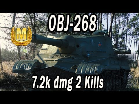 WOT Blitz | Obj-268 Epic ACE (7.2k dmg, 2 kills) by( taha_hammody [H1Z1-] )