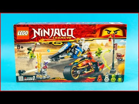 Vidéo LEGO Ninjago 70667 : La moto de Kai et le scooter des neiges de Zane
