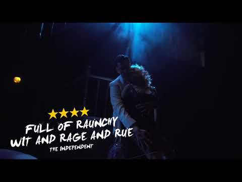Audience-eye trailer frame showing The Wild Party’s ensemble in climactic pose