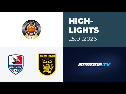 25.01.2026 - Highlights - Heilbronner Falken vs. Tölzer Löwen