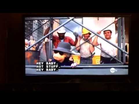 Ms Piggy gets cat calls from construction workers