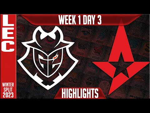 G2 vs AST Highlights | LEC Winter 2023 W1D3 | G2 Esports vs Astralis