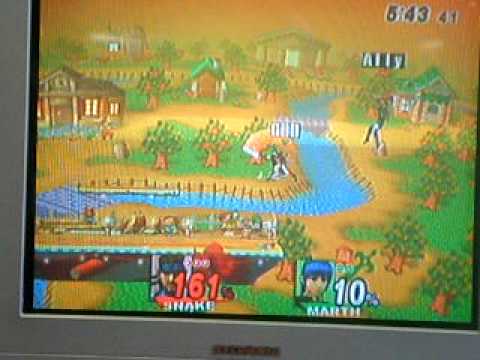 mike haze (marth) vs ally (snake) 1