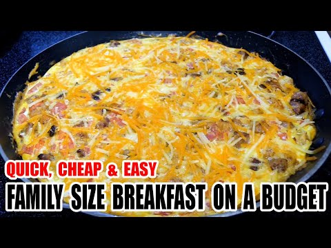 Quick, Cheap and Easy Family Size Budget Breakfast
