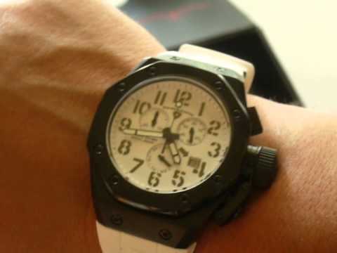 SWISS LEGEND Trimix Diver Chronograph White Dial White Silicone