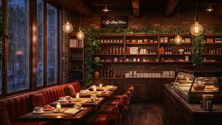 🍂 Cozy Fall Coffee Shop Ambience |  Smooth Autumn Jazz Music for Study