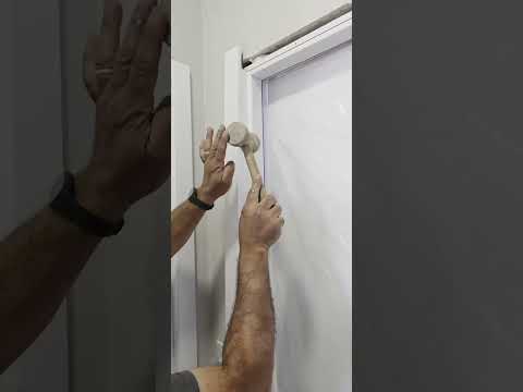 Como instalar guarnição regulável sem fazer meia esquadrias em um kit porta pronta