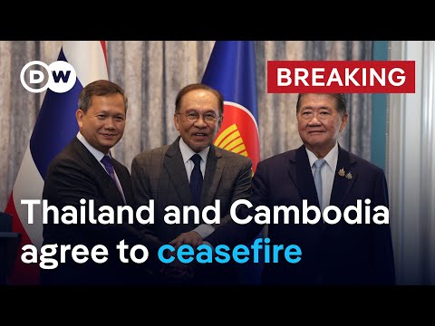 泰國和高棉同意無條件停火 | DW News (Thailand and Cambodia agree to unconditional ceasefire | DW News)