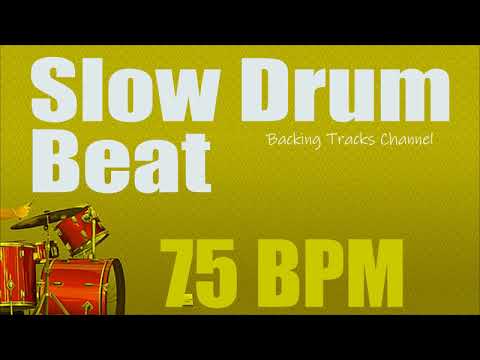 Slow Drum Beat  - 75 bpm