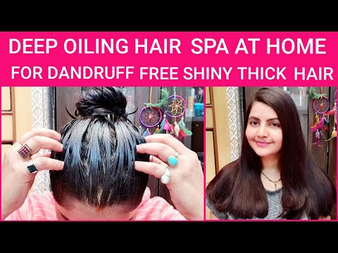 Deep oiling hair spa at home | head massage with cold pressed oils | RARA | haircare routine | Video