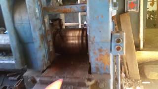 Large rolling mill reducing 1000 yr old steel