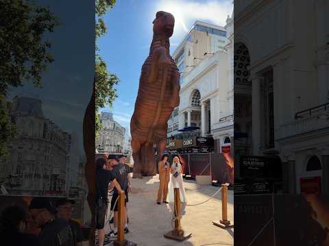 Behind the scenes on the Trojan Horse for the World Premiere of The Odyssey in London.