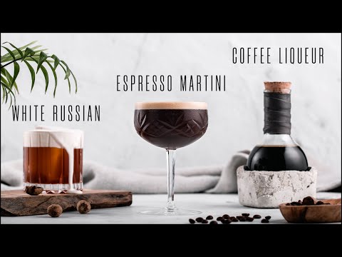 How to make an Espresso Martini and White Russian with homemade cold brew coffee liqueur