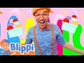 Blippi Makes Rainbow Color Ice Cream With Fruit Blippi Learn Colors And Science