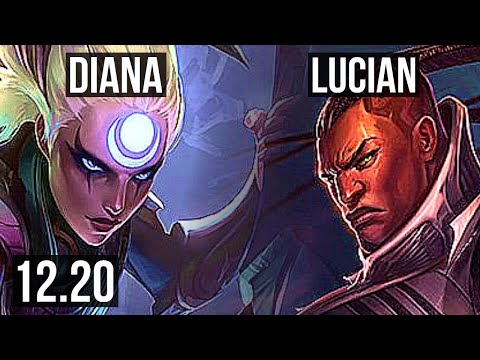 DIANA vs LUCIAN (MID) | 7 solo kills, 1.1M mastery, 300+ games | EUW Master | 12.20