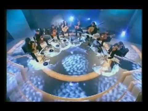 Aniello Desiderio with World Guitar Ensemble for German TV.