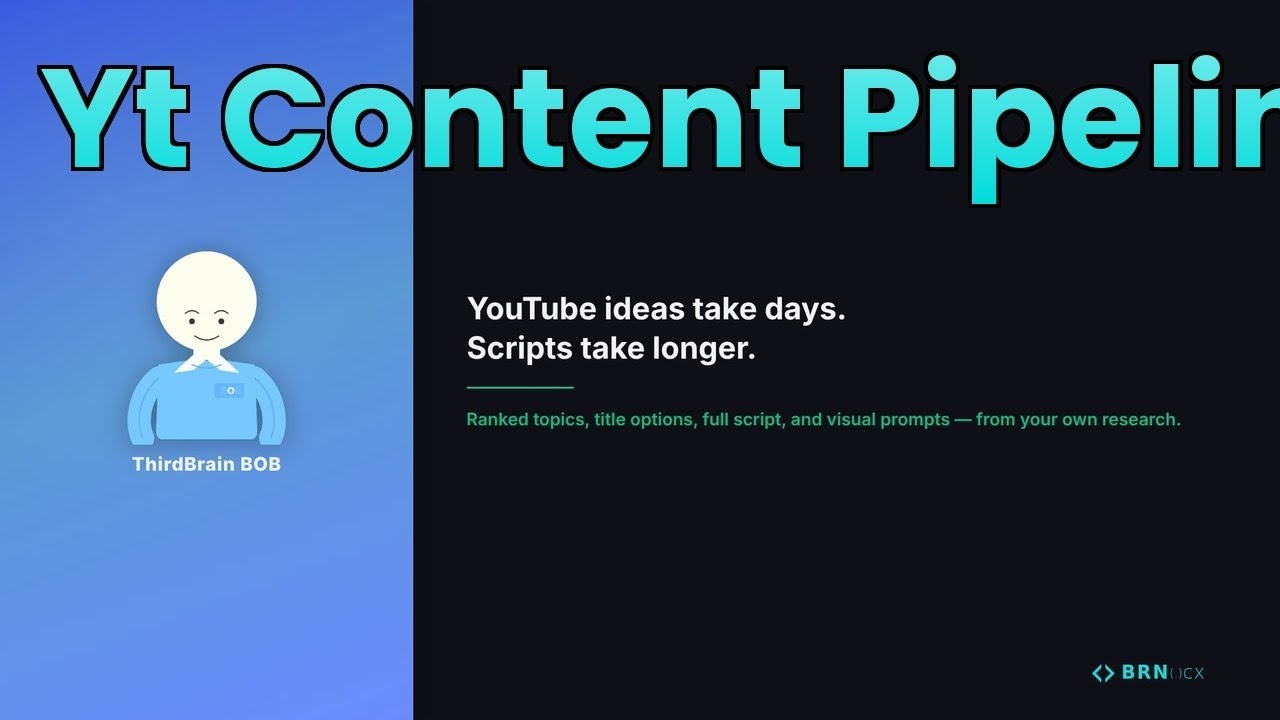 YouTube ideas take days.