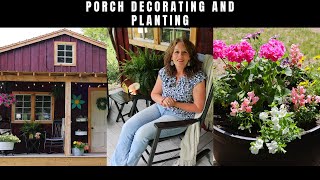 Cozy Outdoor Makeover  * Flower Planters * Porch Decorating * Garden Updates * Landscaping Ideas
