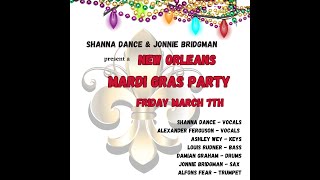 Shanna Dance and Jonnie Bridgman present a New Orleans Mardi Gras Party - Mar. 7, 2025