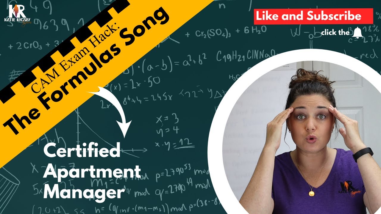 Certified Apartment Manager (CAM V1) Exam Hack: The Formula Song