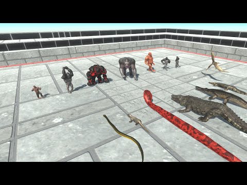 BOXERS TEAM vs REPTILES  3 ROUNDS EP 02 [THE SUSSY DOGUS REQUEST] Animal Revolt Battle Simulator