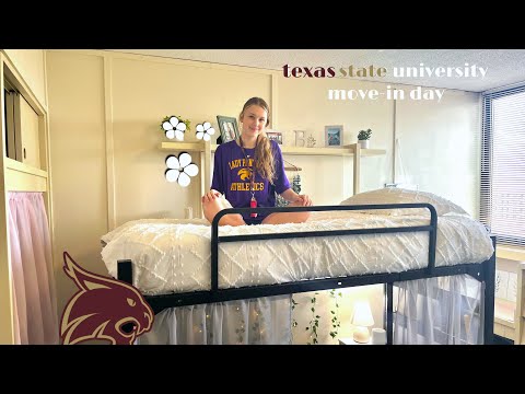 texas state university move-in day + dorm inspo ✨