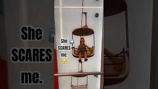 Just me or is she CREEPY??? #royalcaribbean  #shorts #symphonyoftheseas