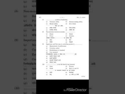 B.Com Second Year Semester-IV Principles of Business Management paper-II summer 2016