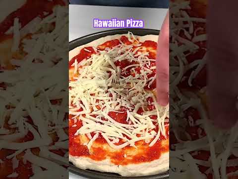 HAWAIIAN PIZZA - LINK IN DESCRIPTION #recipe #pizza #pineapple