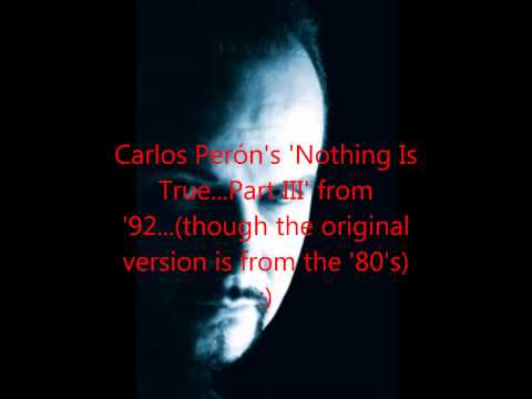 Carlos Perón VS Solina - I Wanna Know Why Nothing Is True