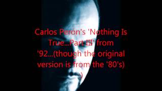 Carlos Perón VS Solina - I Wanna Know Why Nothing Is True