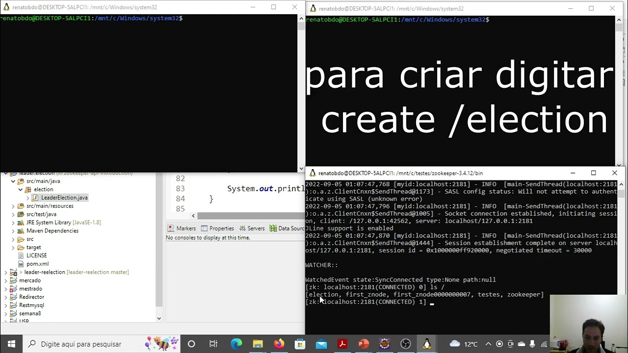Implementação do Leader Election com Zookeeper