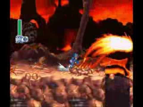 Mega Man X4: Magma Dragoons Stage- No Damage, Buster Only