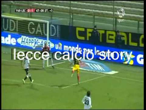 Il gol, in pieno recupero, di Ernesto Javier Chevanton in Parma-LECCE 0 a 1 del 2 febbraio 2011