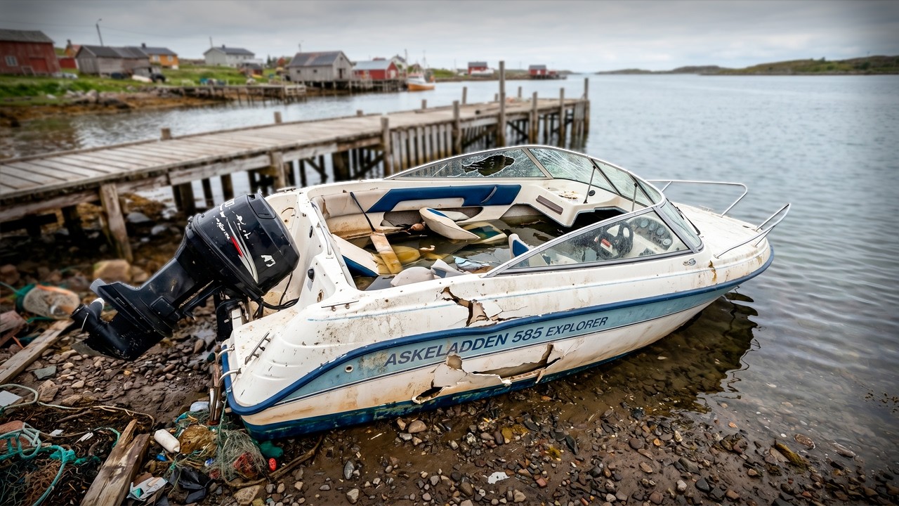 Man Turns a ROTTEN Abandoned Boat into an MIND-BLOWING Luxury Yacht | START TO FINISH