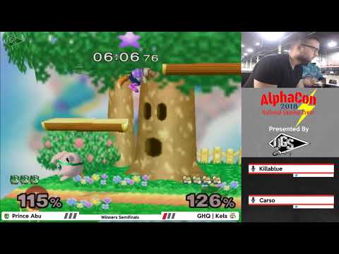 Prince Abu (Jigglypuff) vs GHQ | Kels (Fox) - Alphacon 2018 Winner's Semifinals
