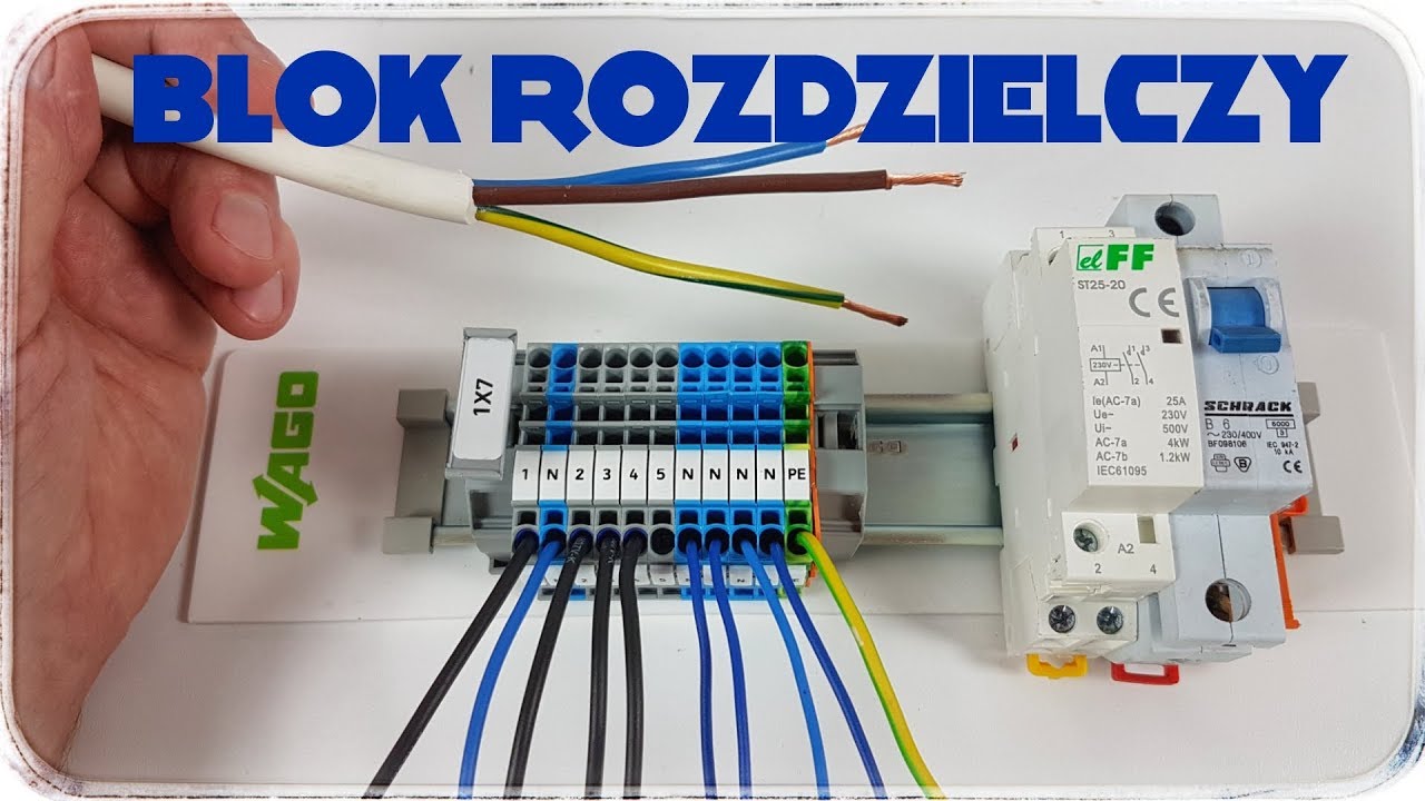 Rozdzielnica elektryczna - zastosowanie złączek listwowych TOPJOB® S WAGO
