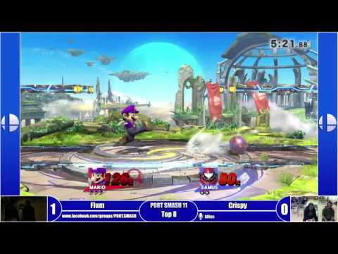 PORT SMASH 11 - Top 8 - Flum (Mario) Vs SiC | Crispy (Meta Knight)